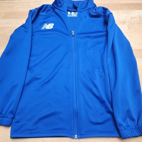 New Balance Youth Full-Zip Knit Training Jacket Size YL New No Tags Royal Blue - Picture 1 of 4
